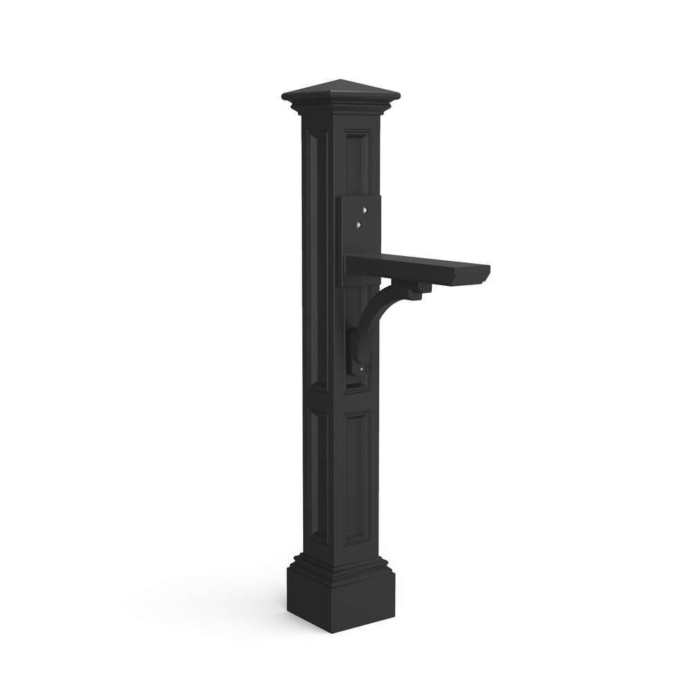 Mayne Black 4 X 4 Mount Mailbox Post 5857-B