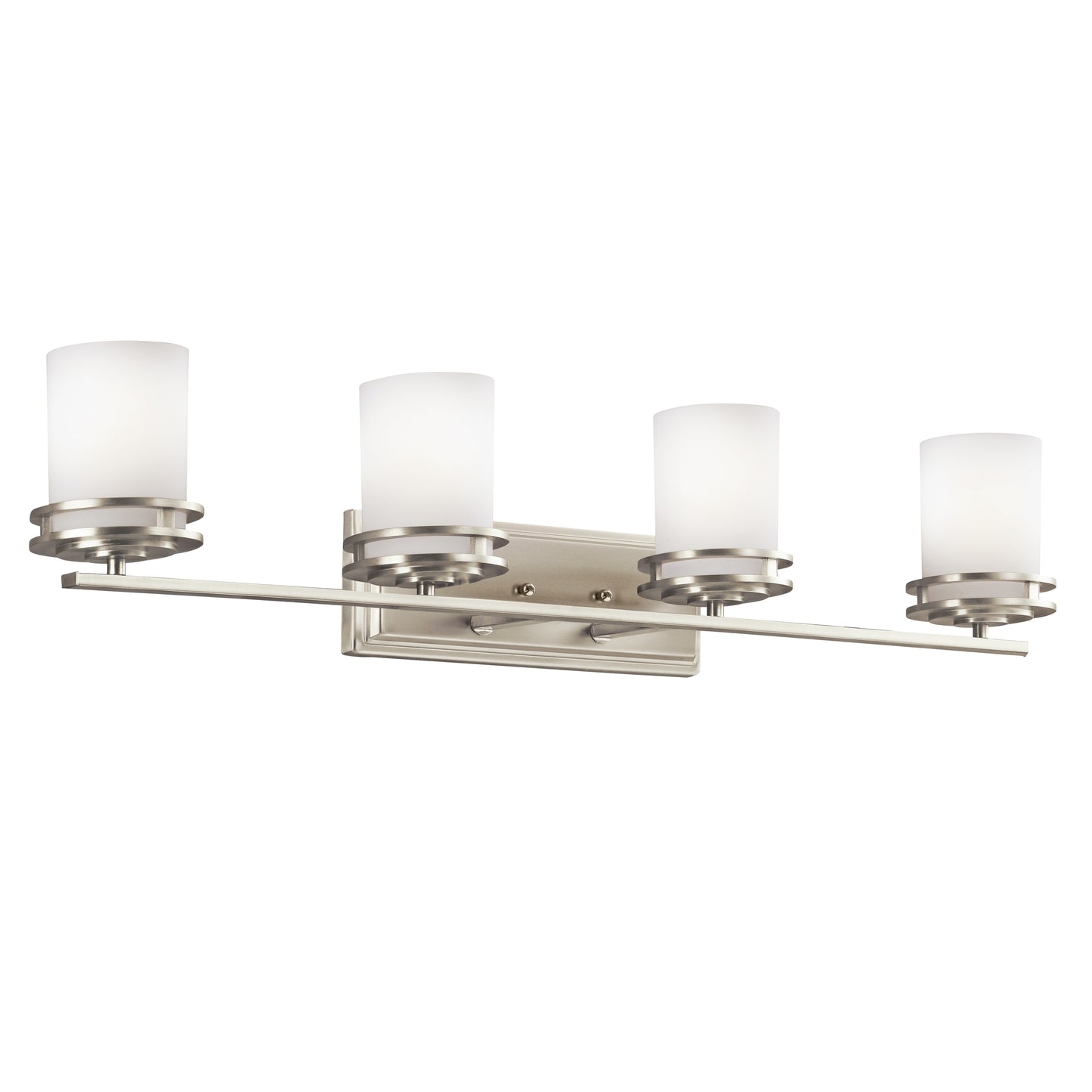 Kichler Hendrik 33.5-in 4 -Light Brushed Nickel Modern/contemporary Vanity light 1252316
