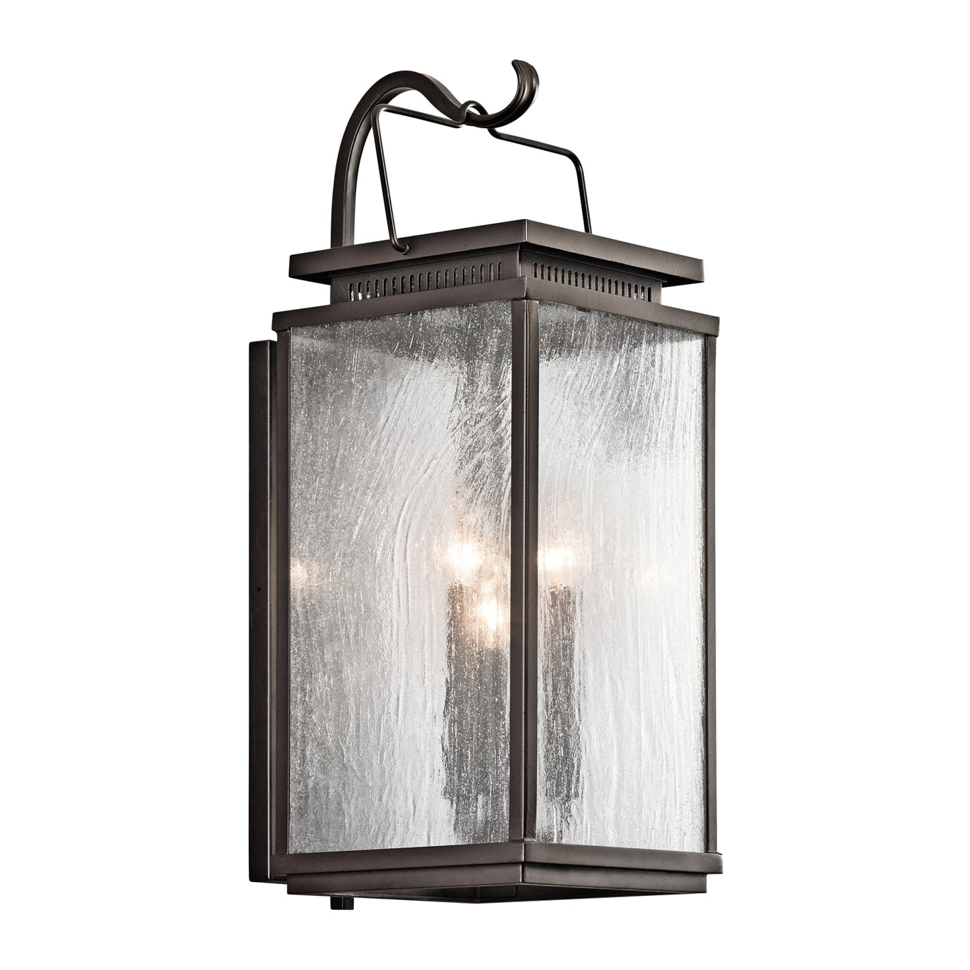 Kichler Manningham 3 -Light 22.25-in H Antique Bronze Hardwired Outdoor Wall Light 1253638