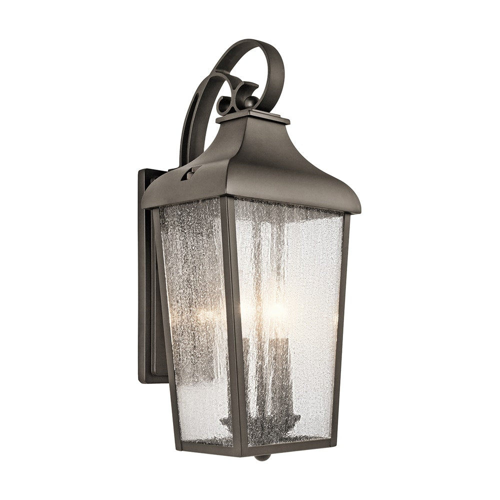 Kichler Forestdale 2 -Light 18.5-in H Bronze Hardwired Outdoor Wall Light 1253958