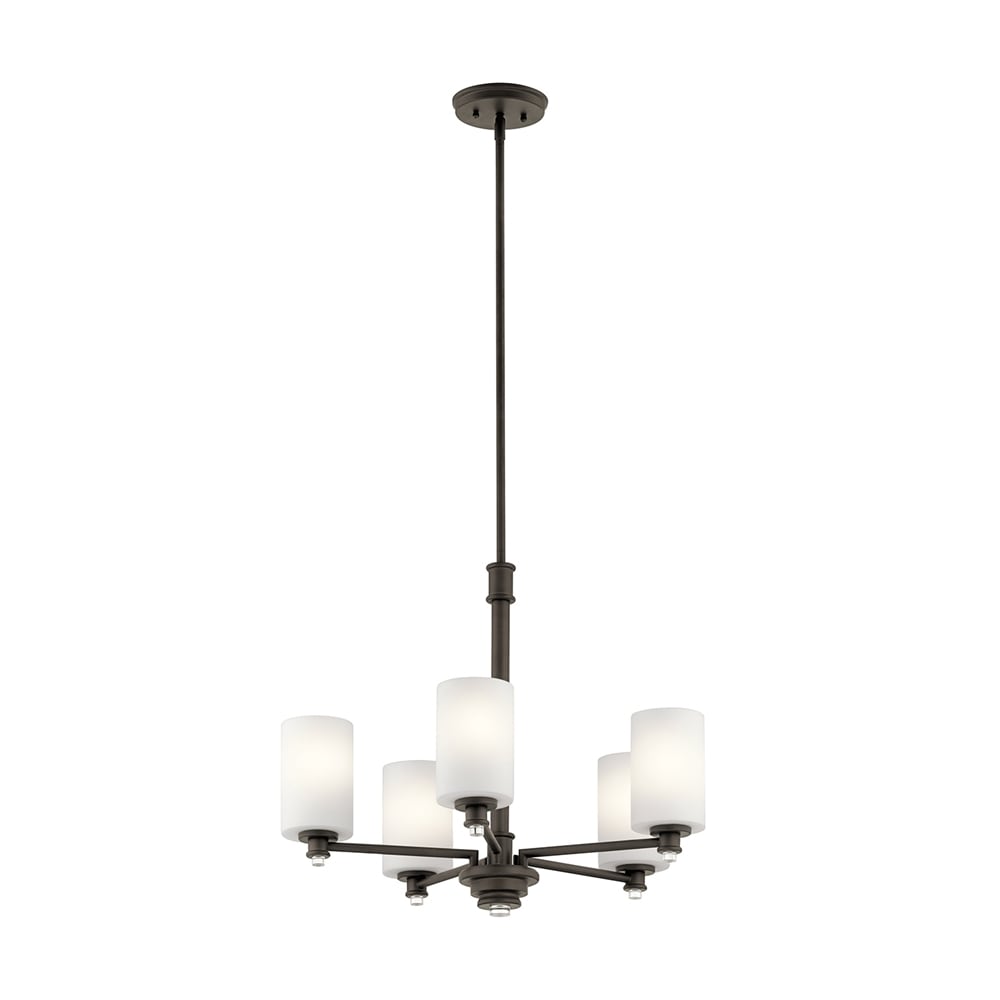 Kichler Joelson 5 -Light Bronze Transitional For Use in Dining Rooms, Foyers, Living Rooms Chandelier 1252763