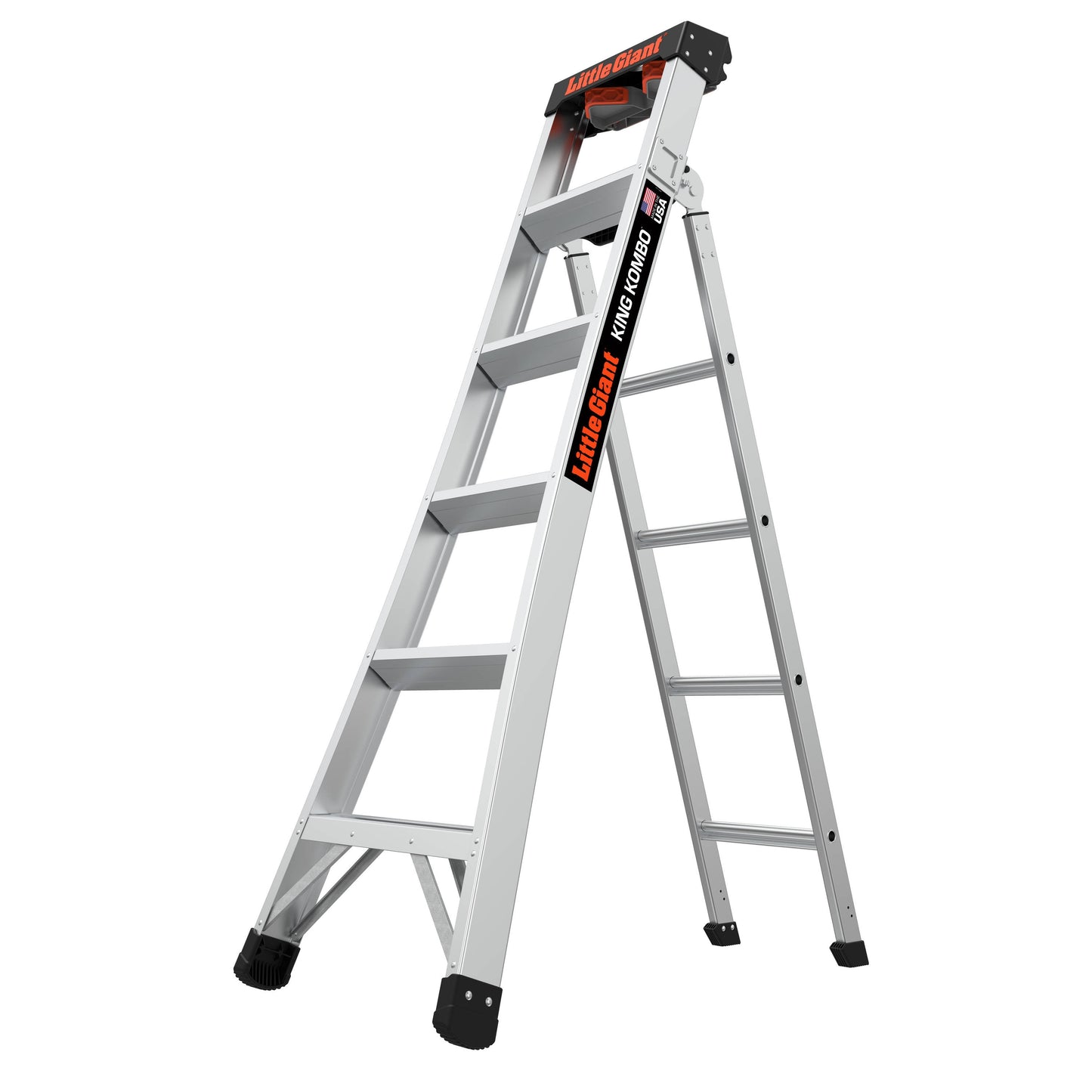 Little Giant Ladders King Kombo 2 Pro M6 6-ft Aluminum Type 1a- 300-lb Load Capacity Step Ladder 14906-002