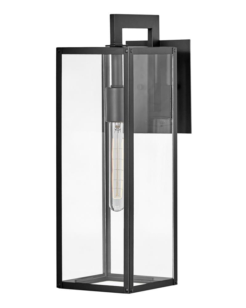 Hinkley Max 1 -Light 18.5-in H Black Hardwired Integrated LED Outdoor Wall Light 3661495