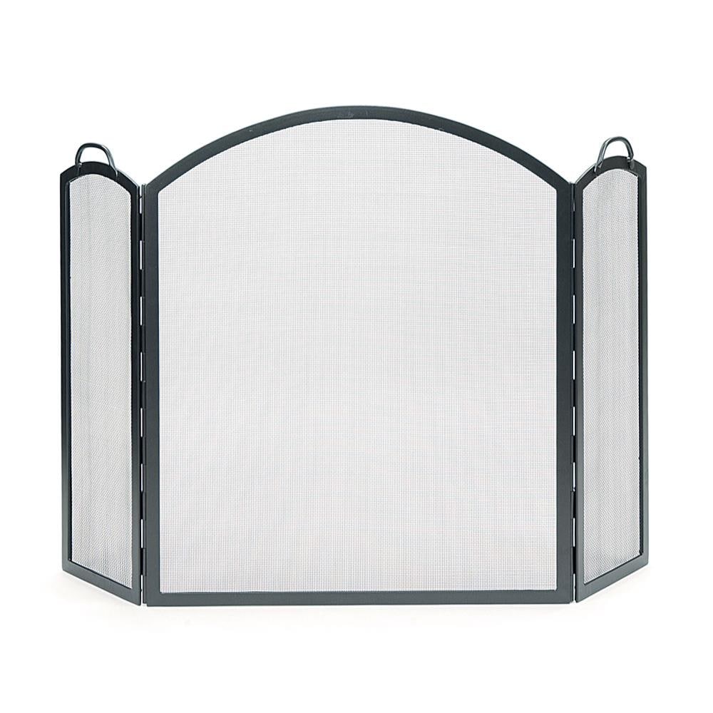 Minuteman International 58-in Graphite Iron 3-Panel Arched Fireplace Screen SSS-05L