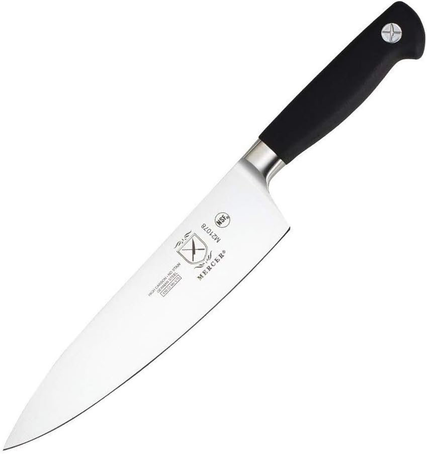 Mercer Culinary M21078 Genesis 8-Inch Short Bolster Chef's Knife,Black