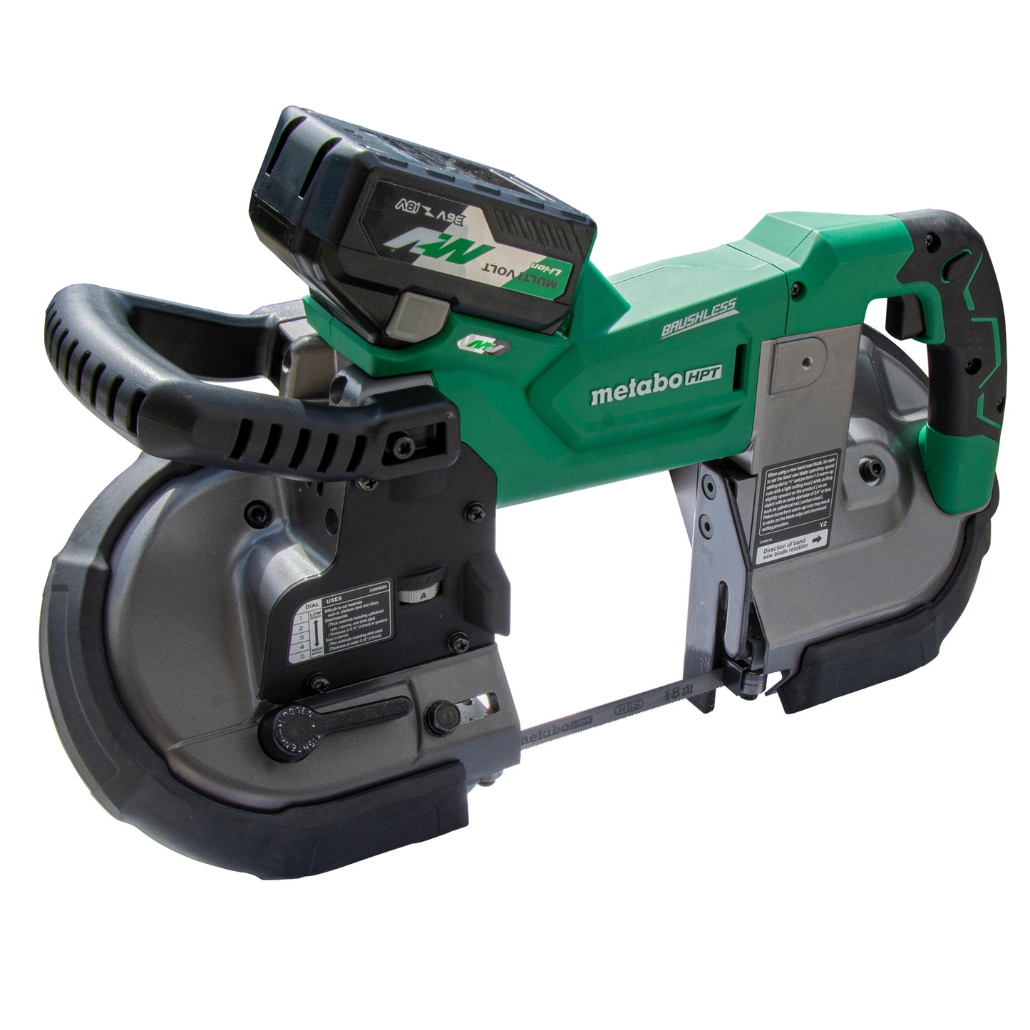 Metabo HPT 36-Volt 5-in Portable Band Saw (Charger Included and 1-Battery) CB3612DAM