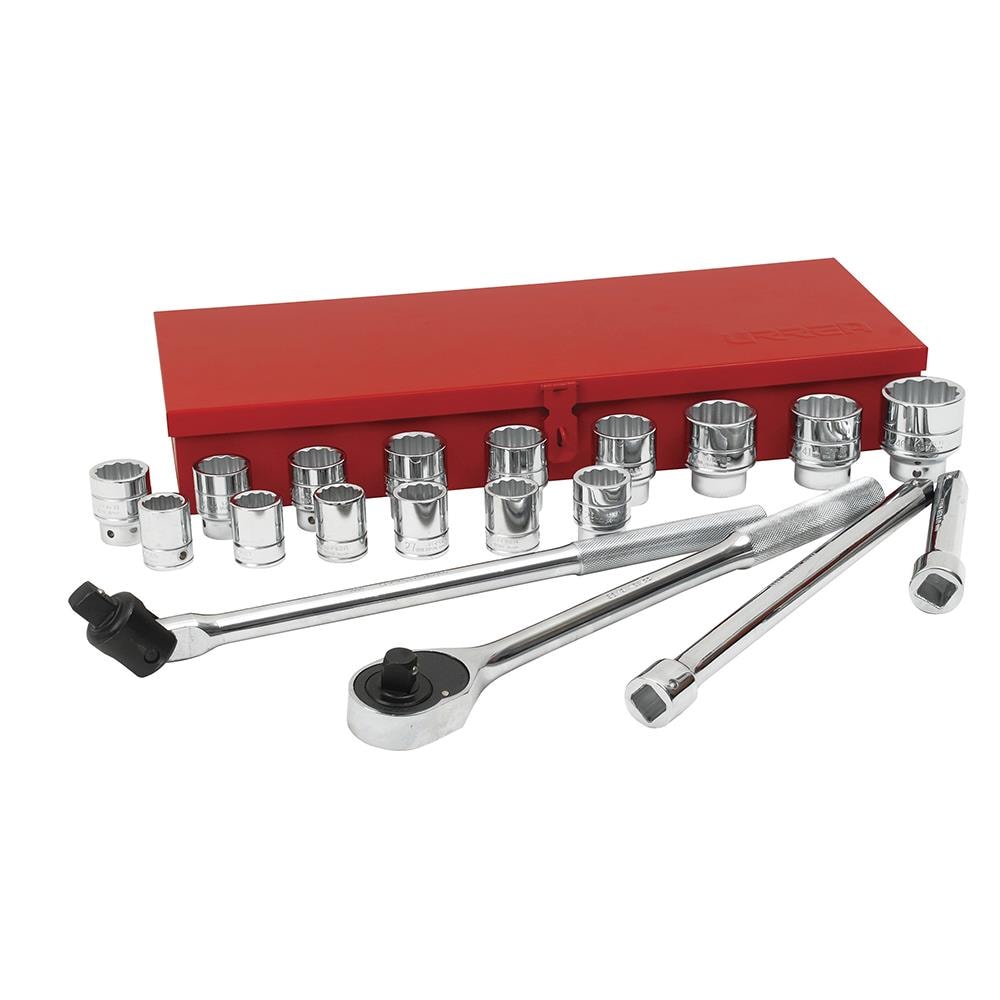 URREA 3/4-in Drive Metric Intermediate Socket Set (20-Pieces) 55200