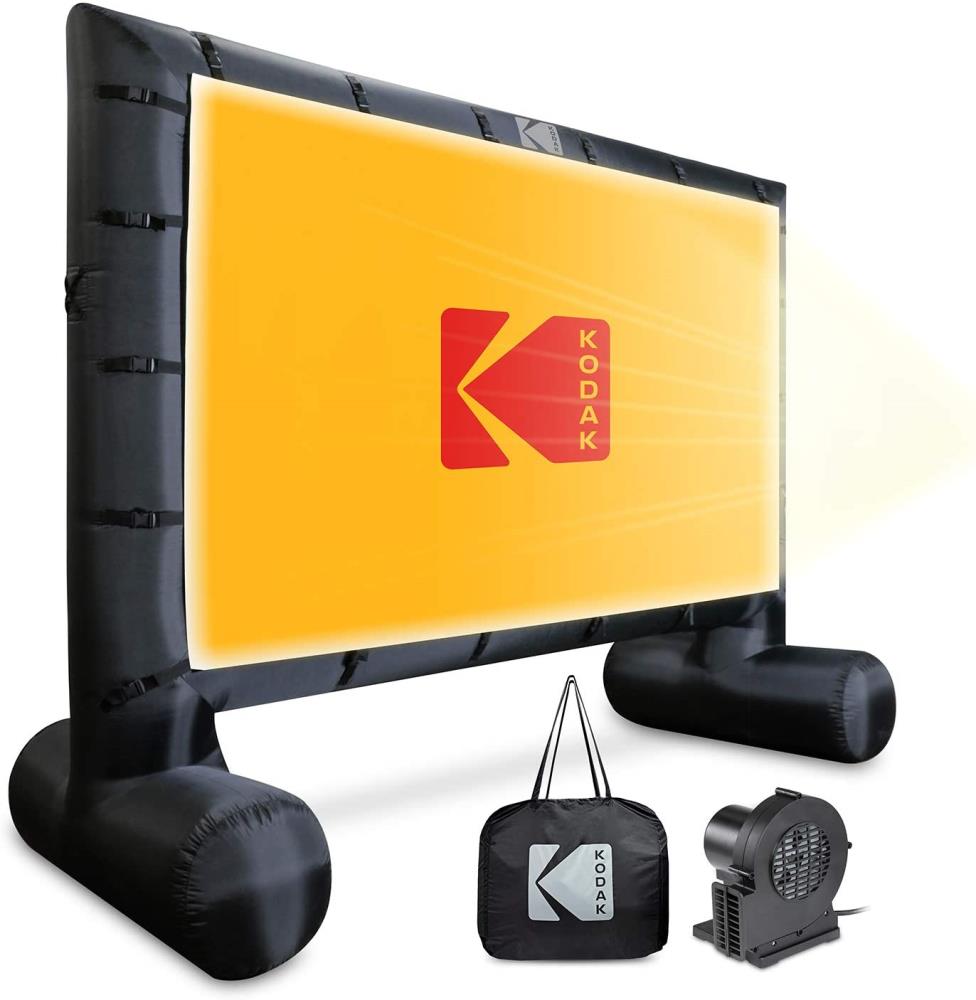 Kodak 63.6-in L x 145.2-in W x 111.6-in H Inflatable Outdoor Movie Screen RODPJINSCR1