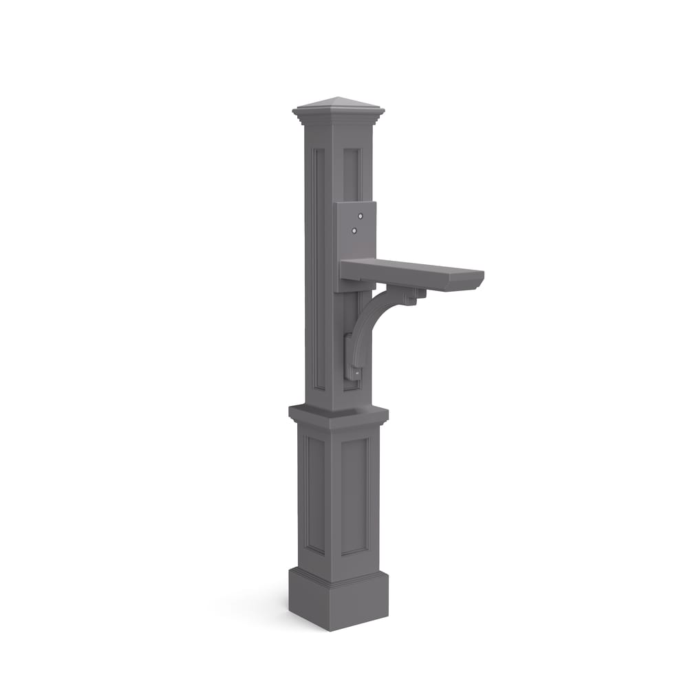 Mayne Gray 4 X 4 Mount Mailbox Post 5813-GRG