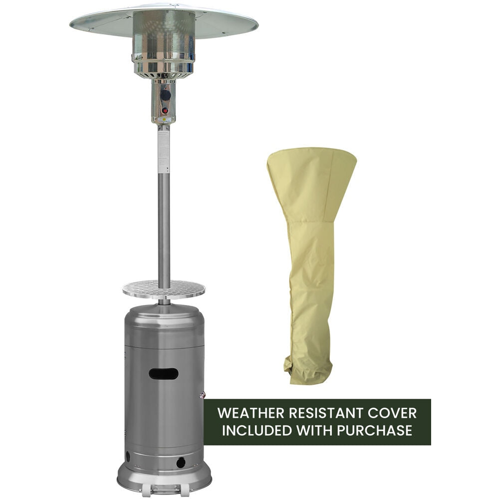 Hanover 48000 -BTU Stainless Steel Steel Floorstanding Liquid propane Patio Heater
