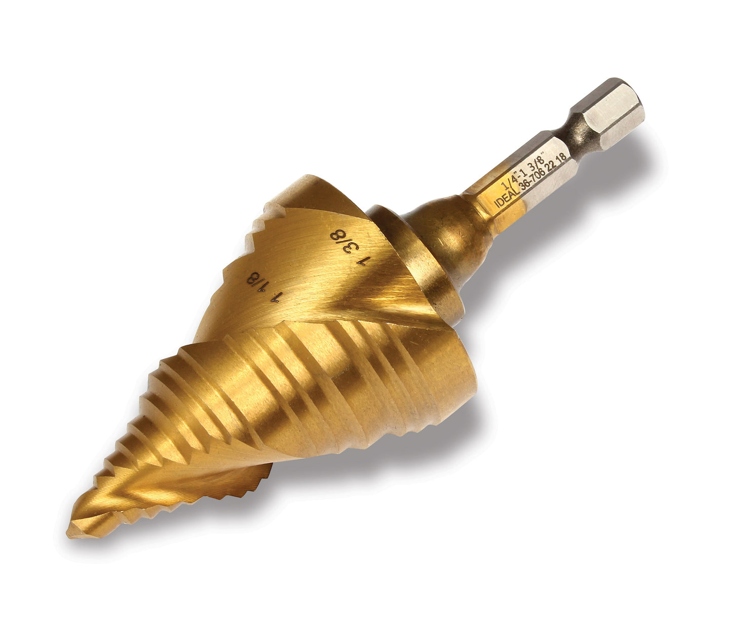 IDEAL 1/4-in 15-Step Drill Bit (1/4-in to 1-3/8-in) 36-706