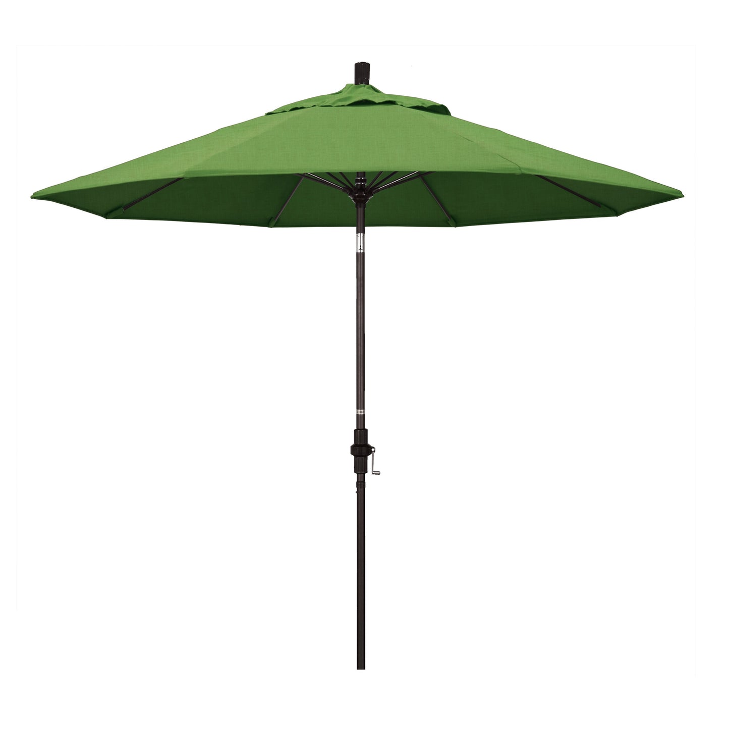 California Umbrella 9-ft Aluminum Green Auto-tilt Market Patio Umbrella