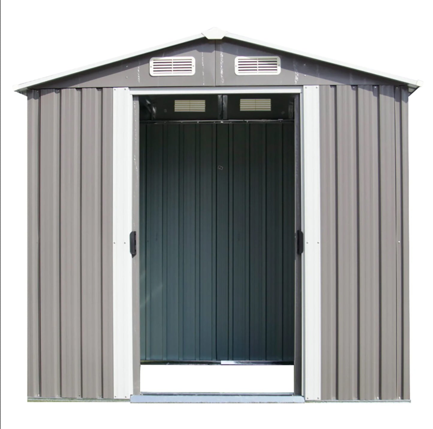 VEIKOUS 4-Feet x 6-Feet Galvanized steel Storage Shed