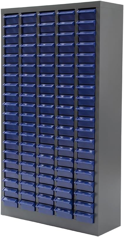 Yeeoy 100 Drawers Parts Cabinet Bolt and Nut Tool Storage Cabinet Part Organization Shelves with ABS Material Drawer for Tool Hardware Storage