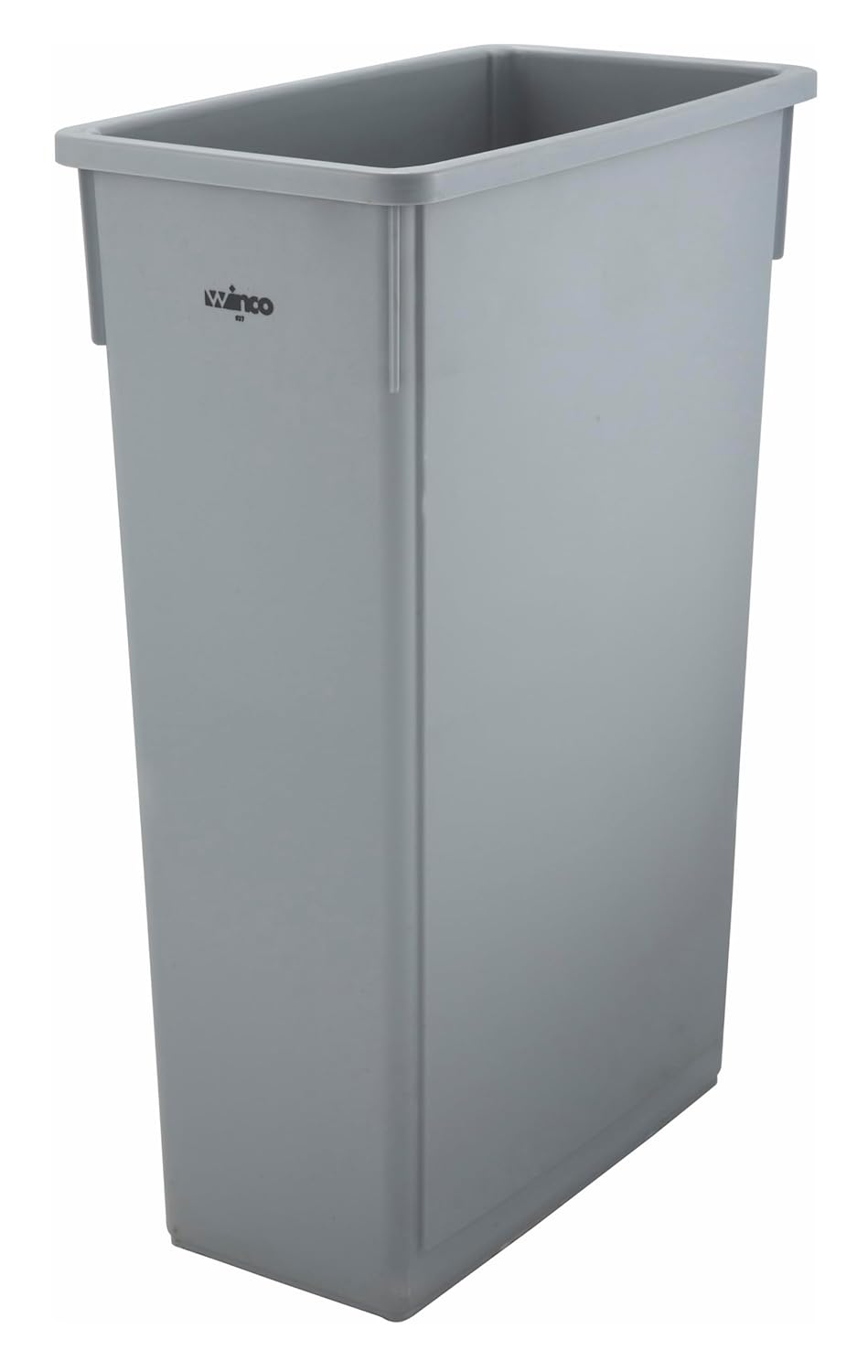 Winco PTC-23SG Slender Trash Can, 23-Gallon, Gray,Medium