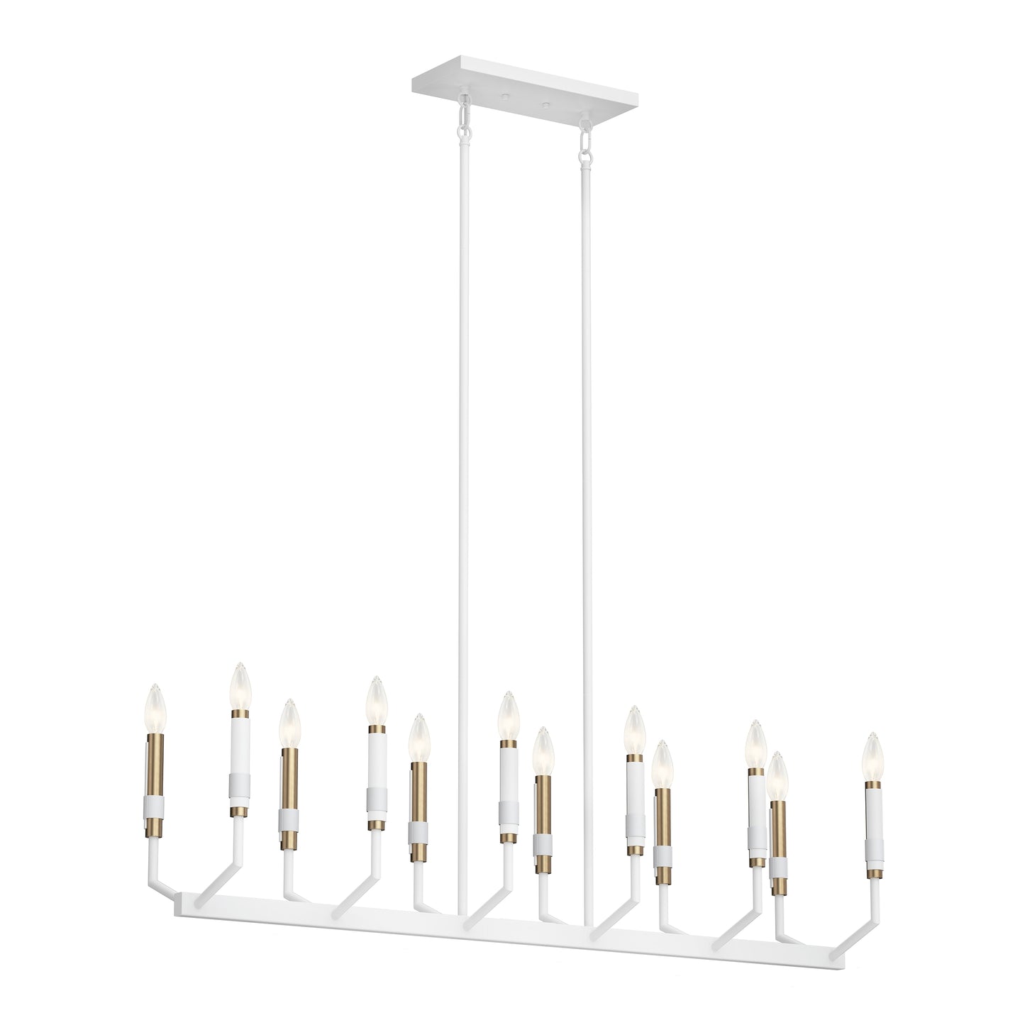 Kichler Armand 12 -Light White Modern/contemporary For Use in Bedrooms, Dining Rooms, Foyers, Kitchens, Living Rooms Chandelier 5271895
