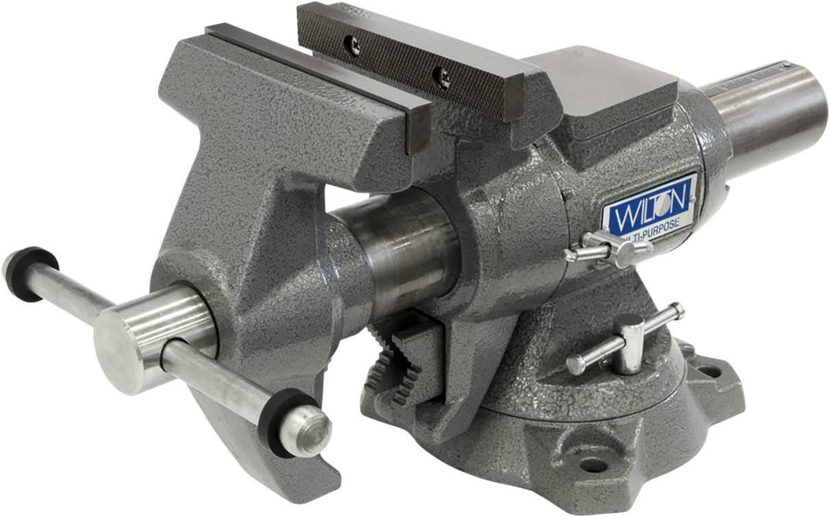 Wilton Multi-Purpose Bench Vise, 5-1\/2" Jaw Width, 5" Max Jaw Opening, 2-3\/4" Throat (Model 550P)