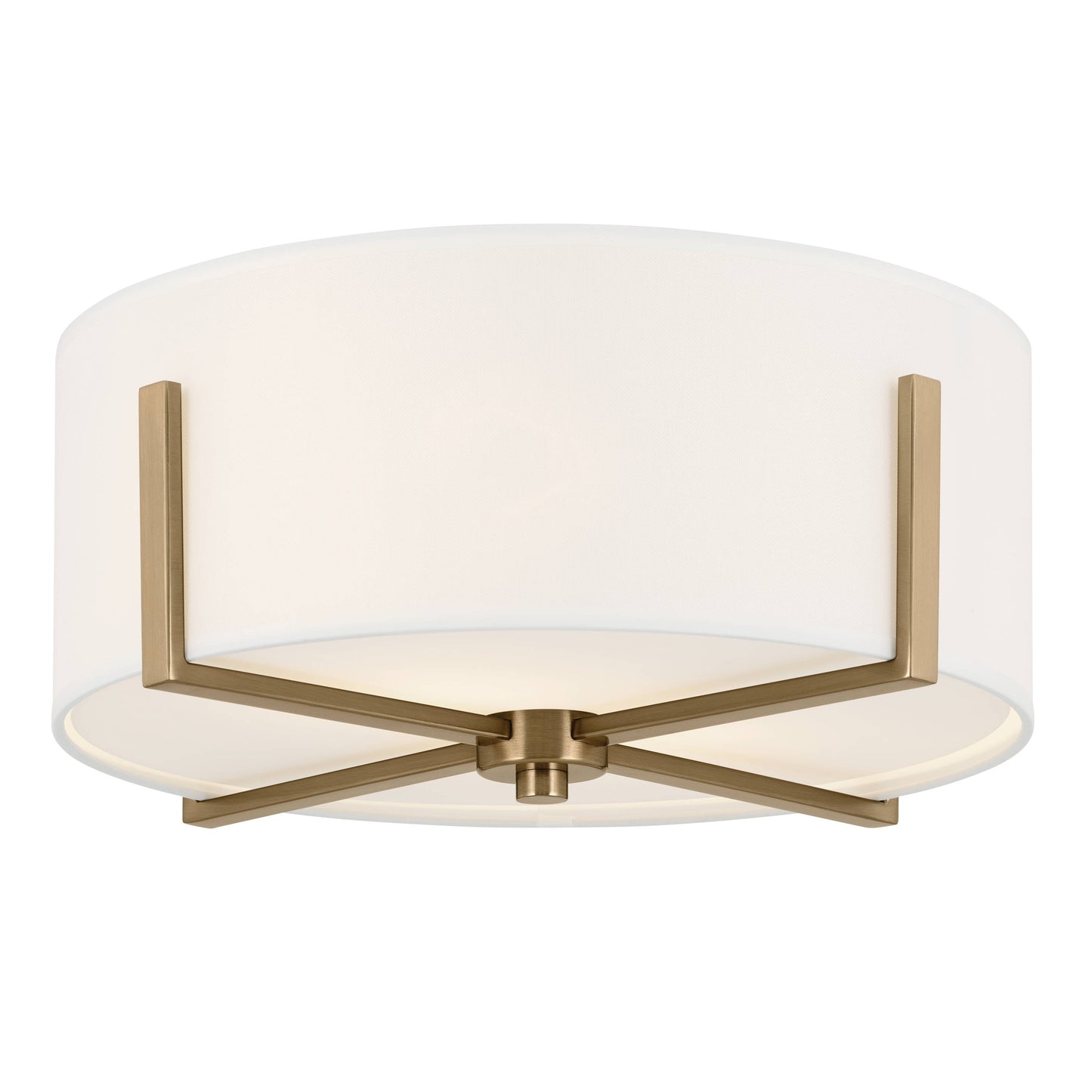Kichler Malen 2 -Light 15.5-in Gold Flush Mount Light 5384852