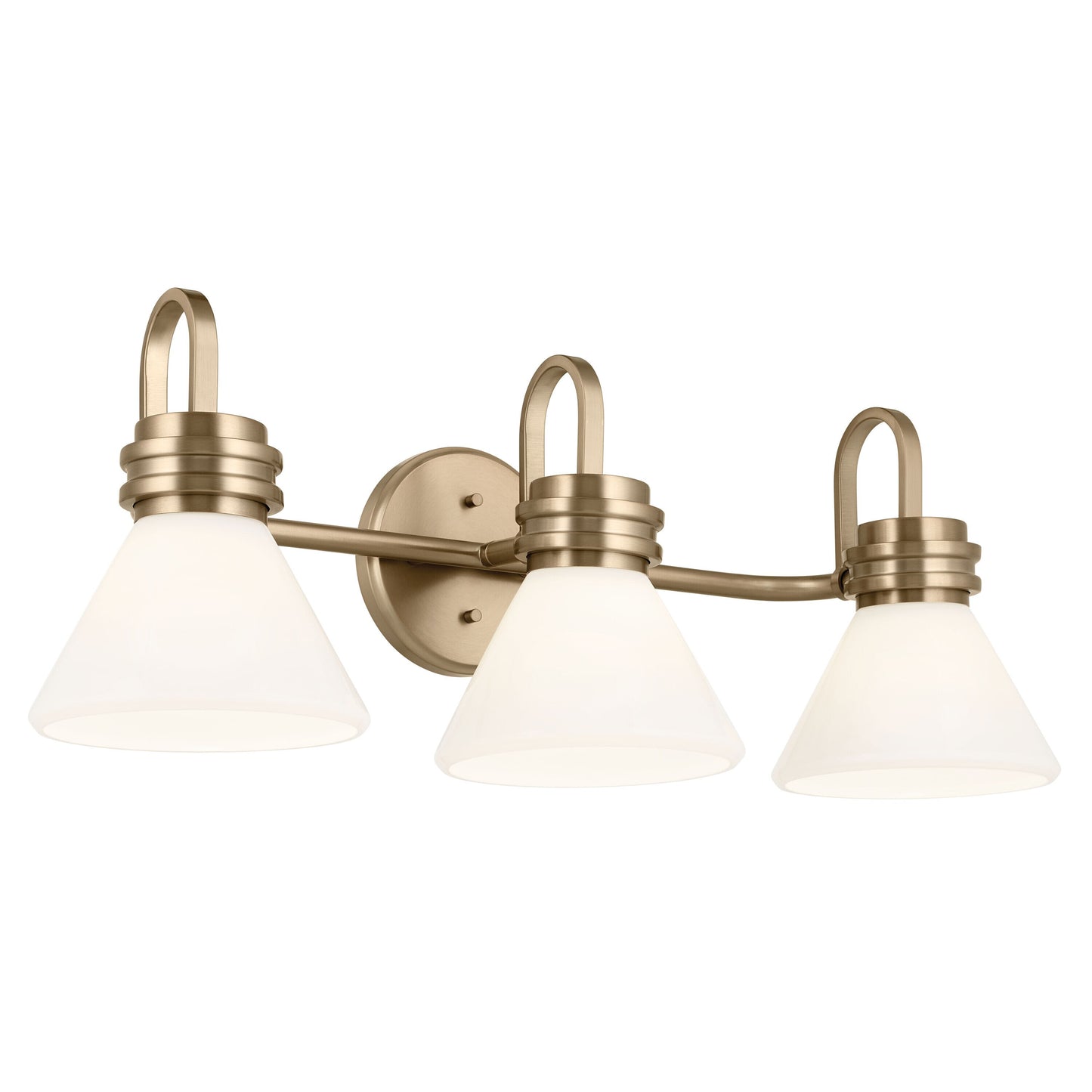 Kichler Farum 26-in 3 -Light Gold Modern/contemporary Vanity light 5384801