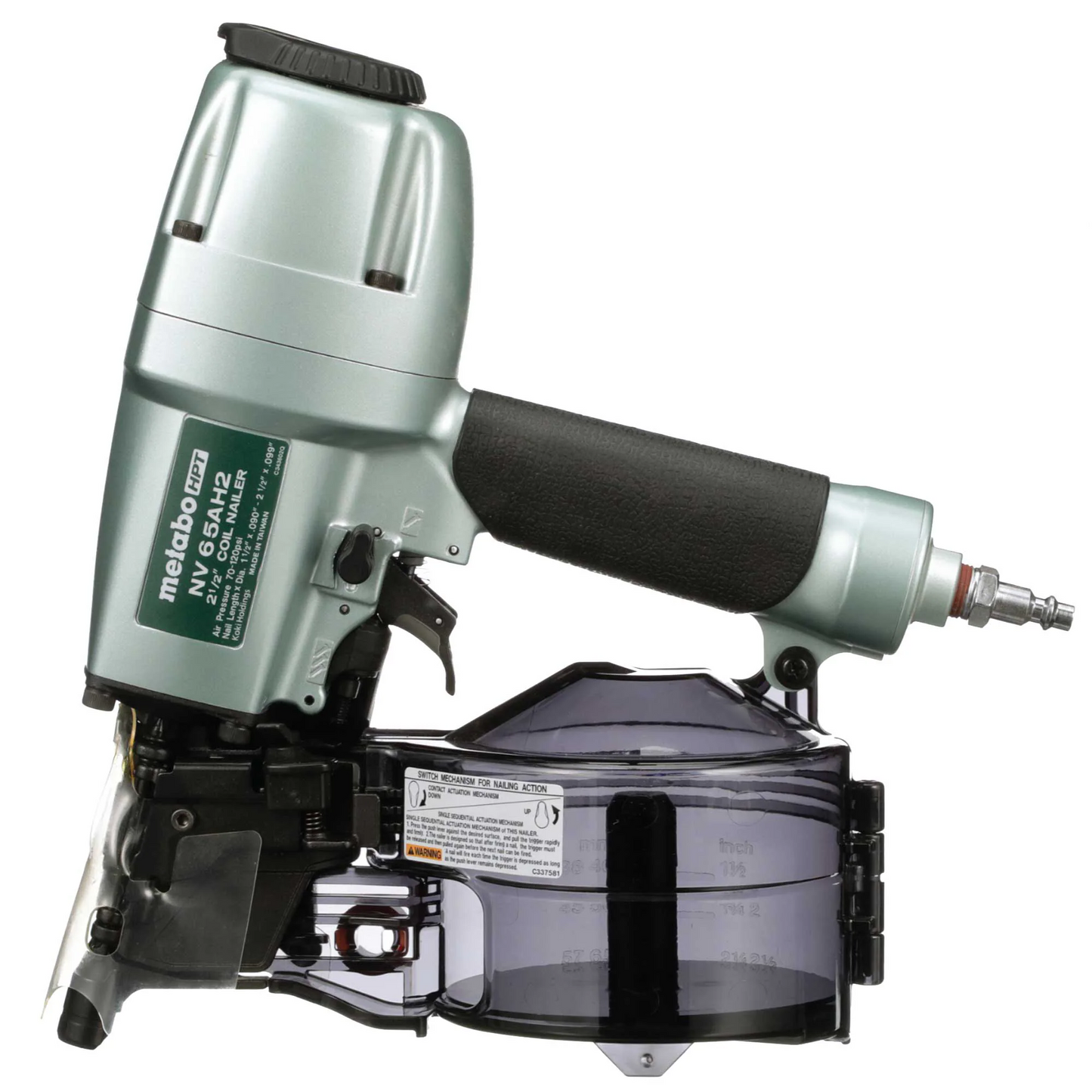 Metabo HPT 2.5-in 15-Degree Pneumatic Siding Nailer NV65AH2M