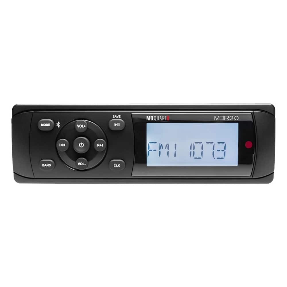 MB Quart - In-Dash Digital Media Receiver - Built-in Bluetooth - Black