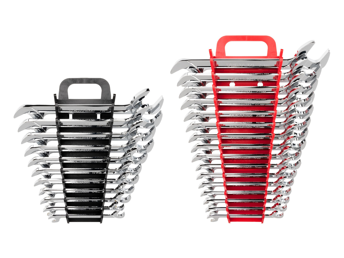 TEKTON 27-Piece Set (Sae) and Metric Angle Open End Wrench Includes Hard Case WAE91302