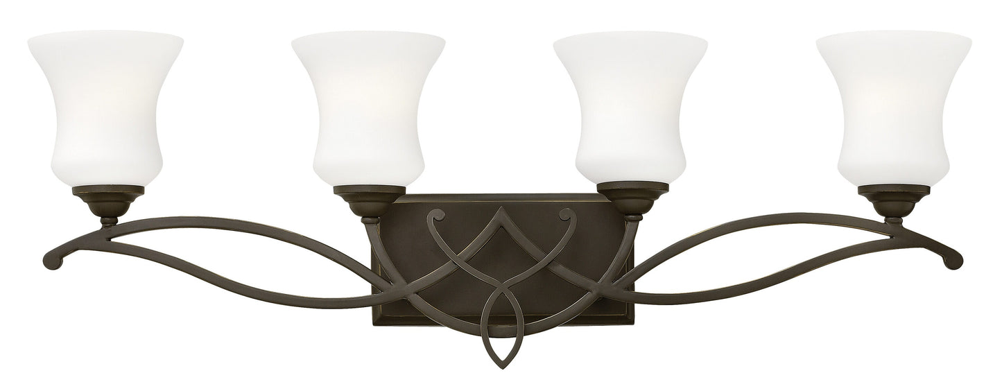 Hinkley Brooke 31.25-in 4 -Light Antique Bronze Transitional Vanity light 5663276