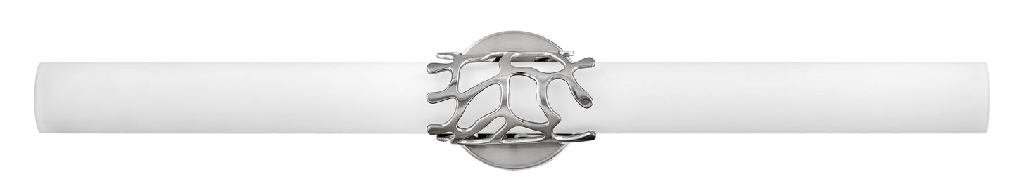 Hinkley Lyra 31.25-in 4 -Light Brushed Nickel Integrated LED Coastal Vanity light 5662984