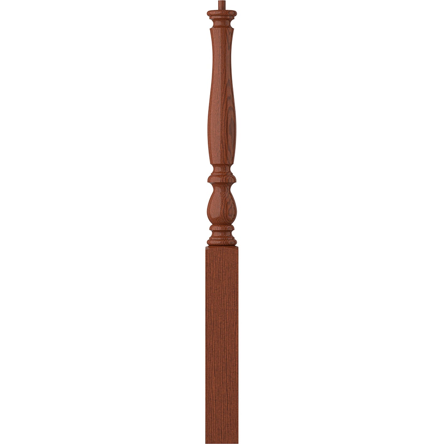 L.J. Smith Stair Systems Harbor 3.25-in x 43-in Unfinished Brazilian cherry Starting Stair Newel Post