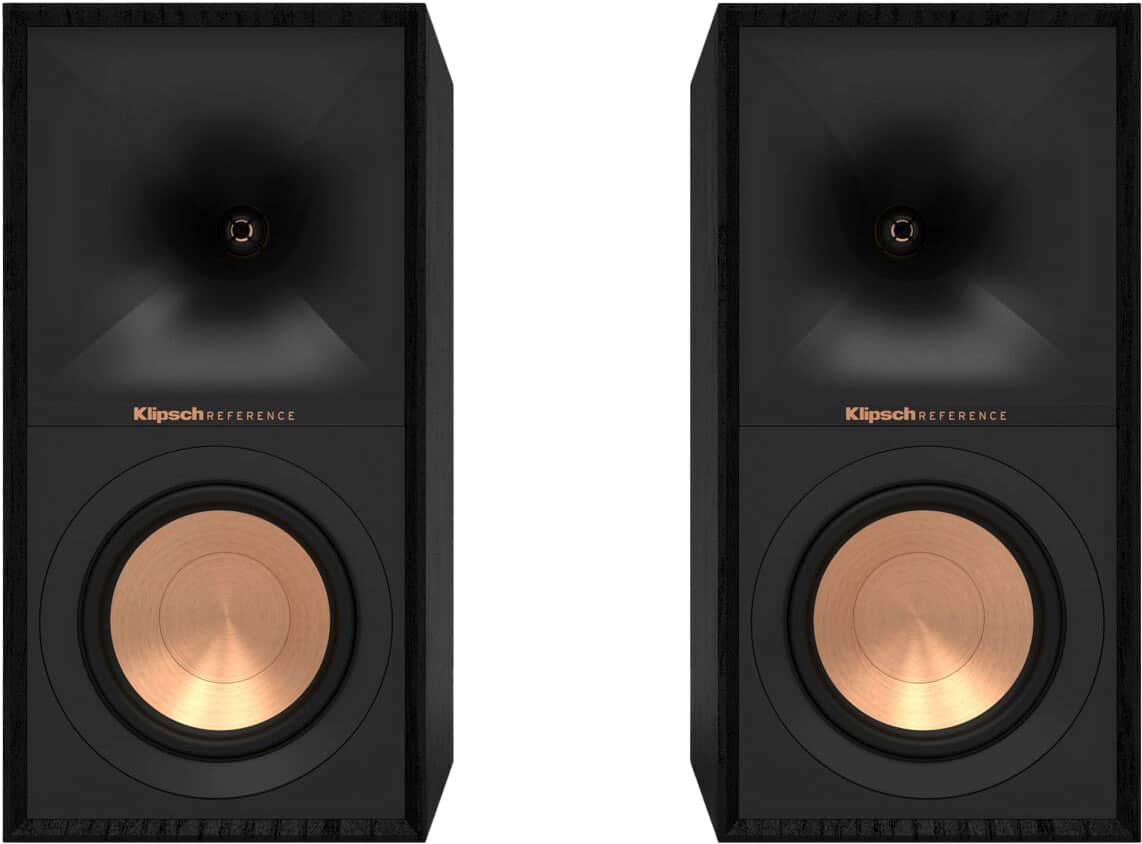 Klipsch - Reference Series 5-1/4" 340-Watt Passive 2-Way Bookshelf Speakers (Pair) - Black