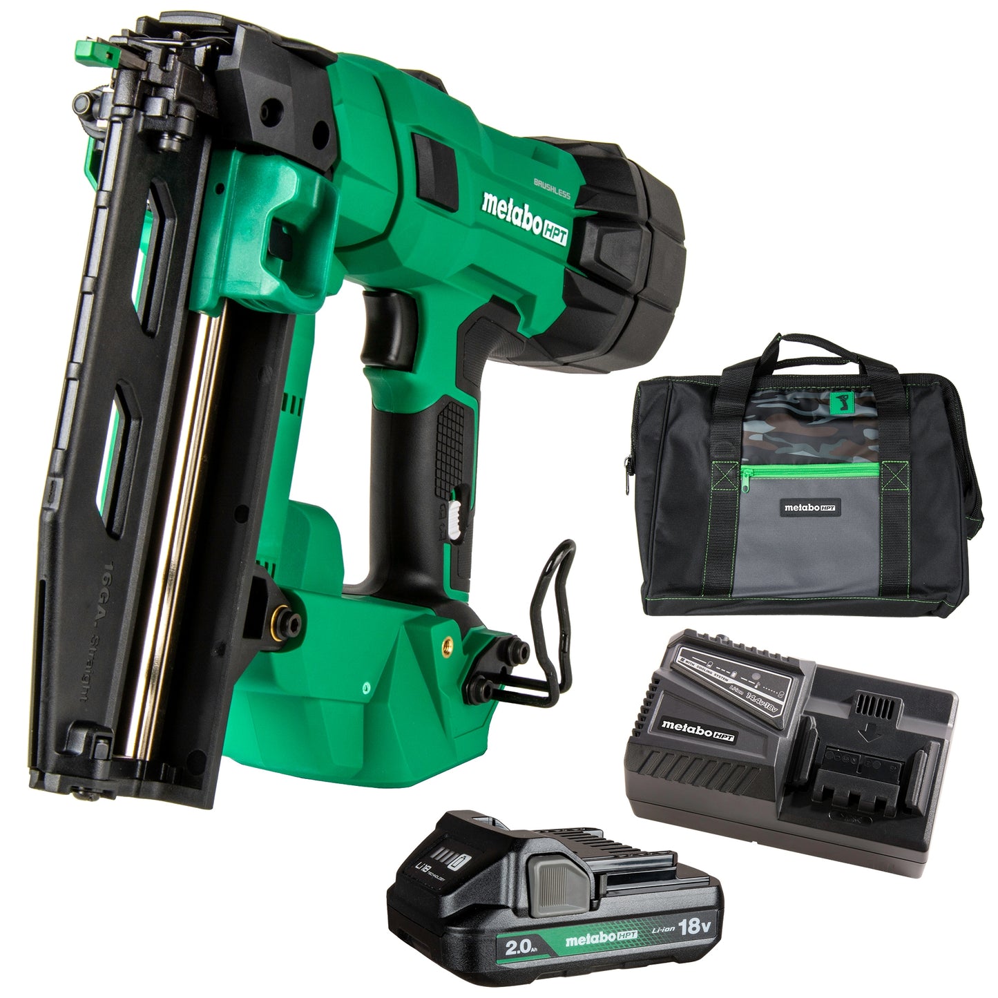 Metabo HPT 2-1/2-in 16 -Gauge Cordless Straight Finish Nailer ( Battery Included )