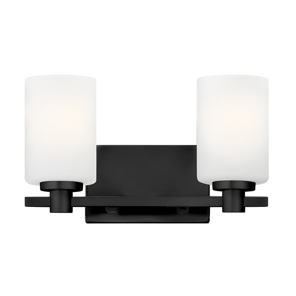 Hinkley Karlie 13.25-in 2 -Light Satin Black Transitional Vanity light 6808052