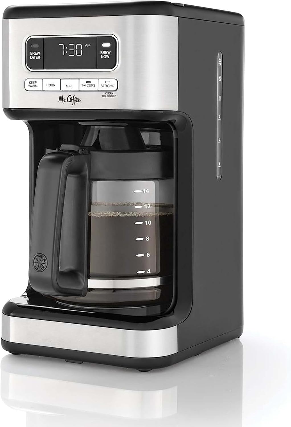 Mr. Coffee 14 Cup Programmable Coffee Maker Stainless Steel