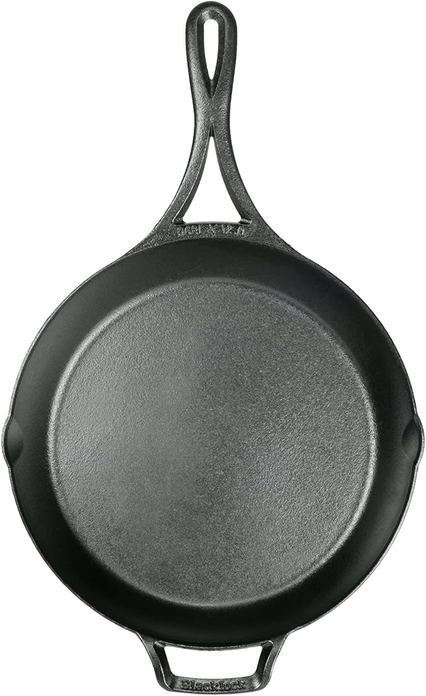 Lodge Blacklock 10.25" Triple Seasoned Cast Iron Skillet - Preseasoned Cast Iron Skillet Pan - Easy Cleanup - Lightweight Design - Cast Iron Cookware - Premium Cast Iron Skillets