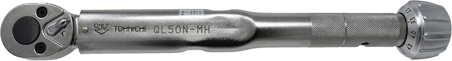 Tohnichi Adjustable Torque Wrench QL50N-MH, 10-50 Nm
