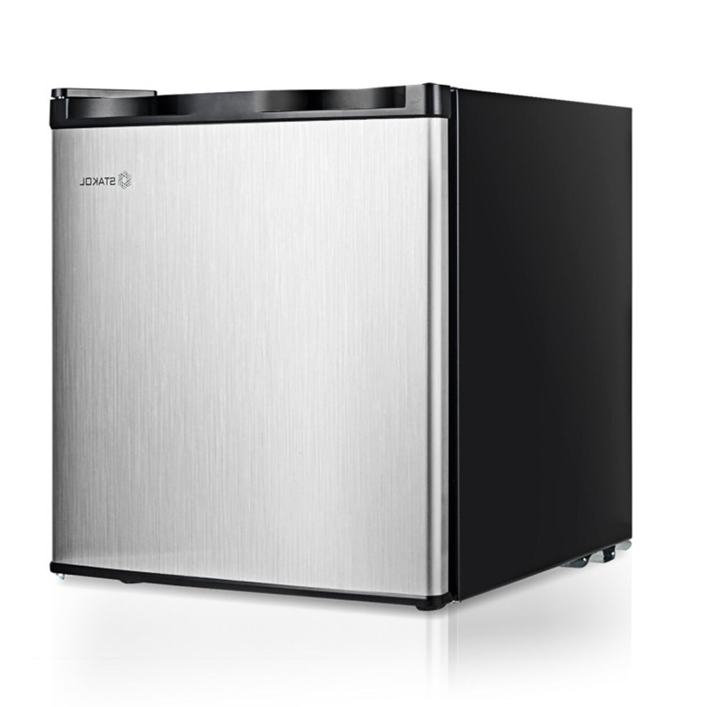 Dimakai 1.1-cu ft Built-In Mini Fridge ( Black and Silver )