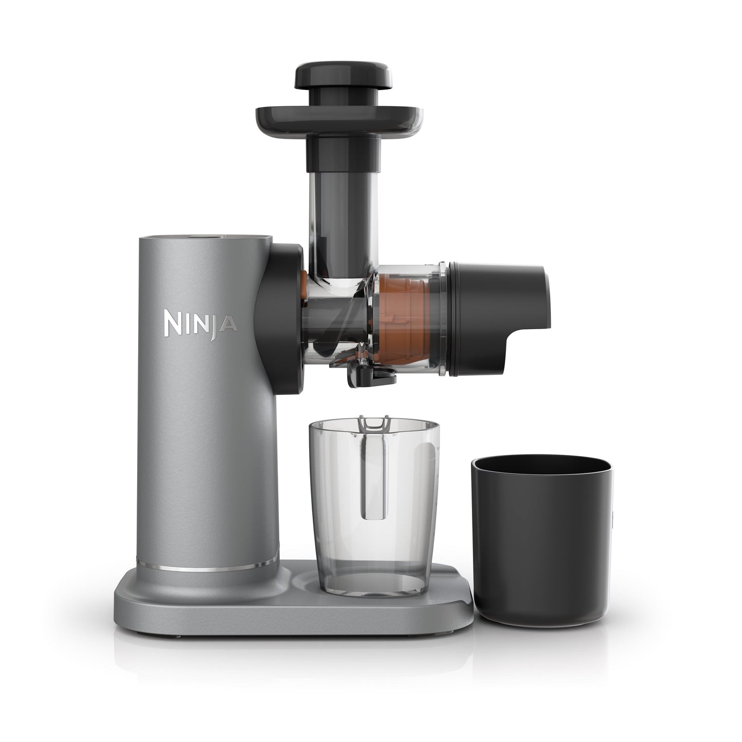 Ninja NeverClog 150 Watts Cold Press Juicer with 18oz Jug, 30oz Pulp Container, 2-Speed, Compact