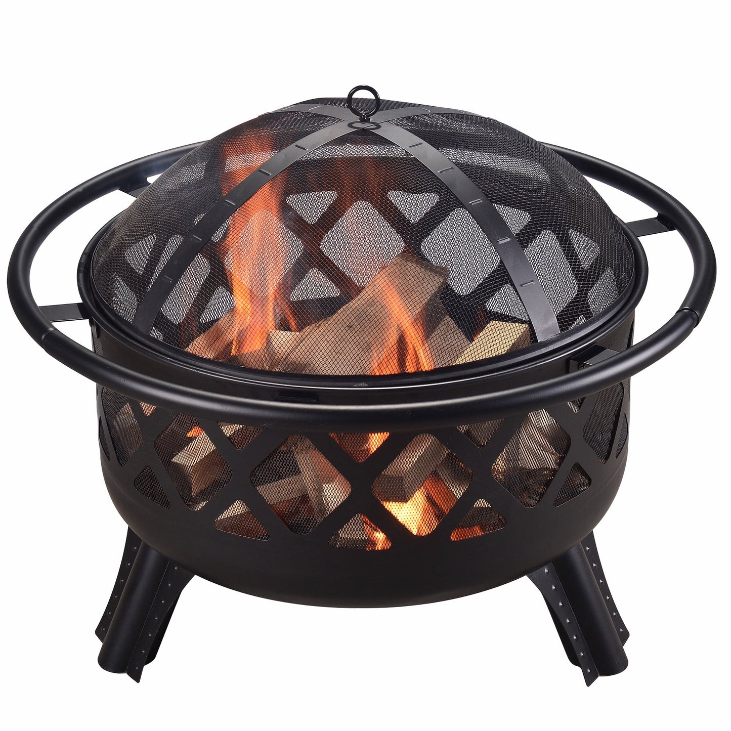 Teamson Home 30" Round Wood Burning Fire Pit