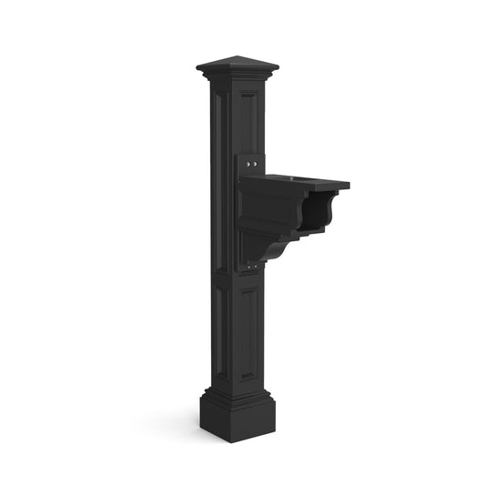 Mayne Black Polymer 4 X 4 Mount Mailbox Post 5846-B