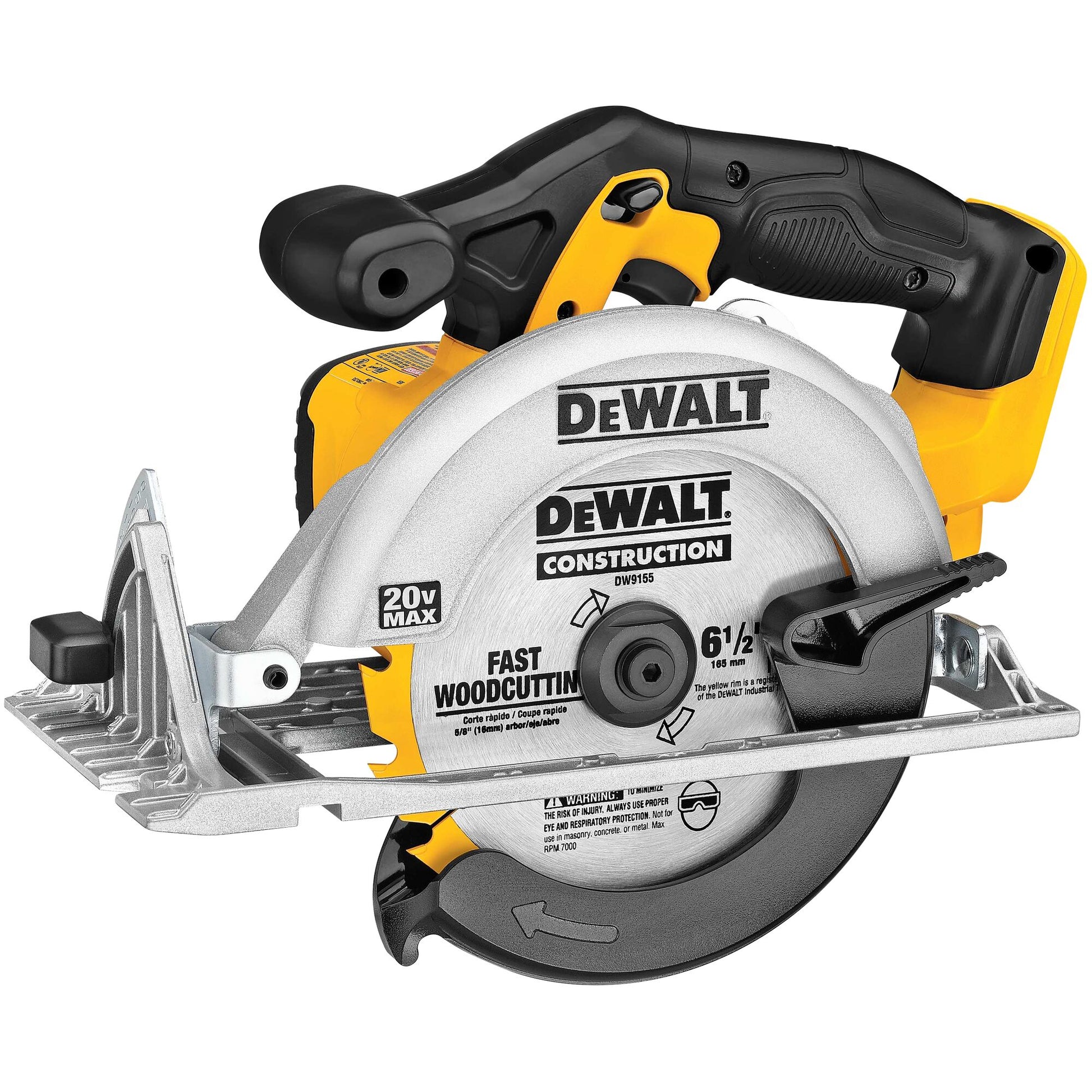 DEWALT 20-volt Max 6-1/2-in Cordless Circular Saw (Bare Tool) DCS391B