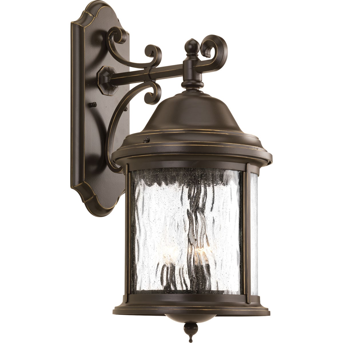 Progress Lighting Ashmore 3 -Light 20.5-in H Antique Bronze Hardwired Outdoor Wall Light 565105