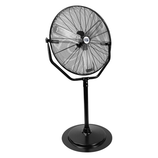 Maxx Air 30-in 120-Volt 3-Speed High Velocity Indoor Black Pedestal Fan HVPF 30 YOKE UPS