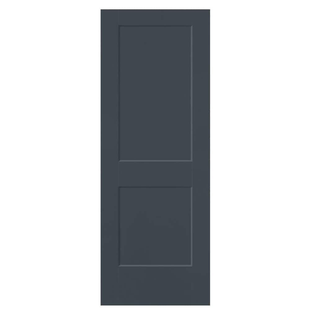 Masonite Logan 36-in x 80-in Slate 2-panel square Smooth Solid core Prefinished Molded composite Slab Door