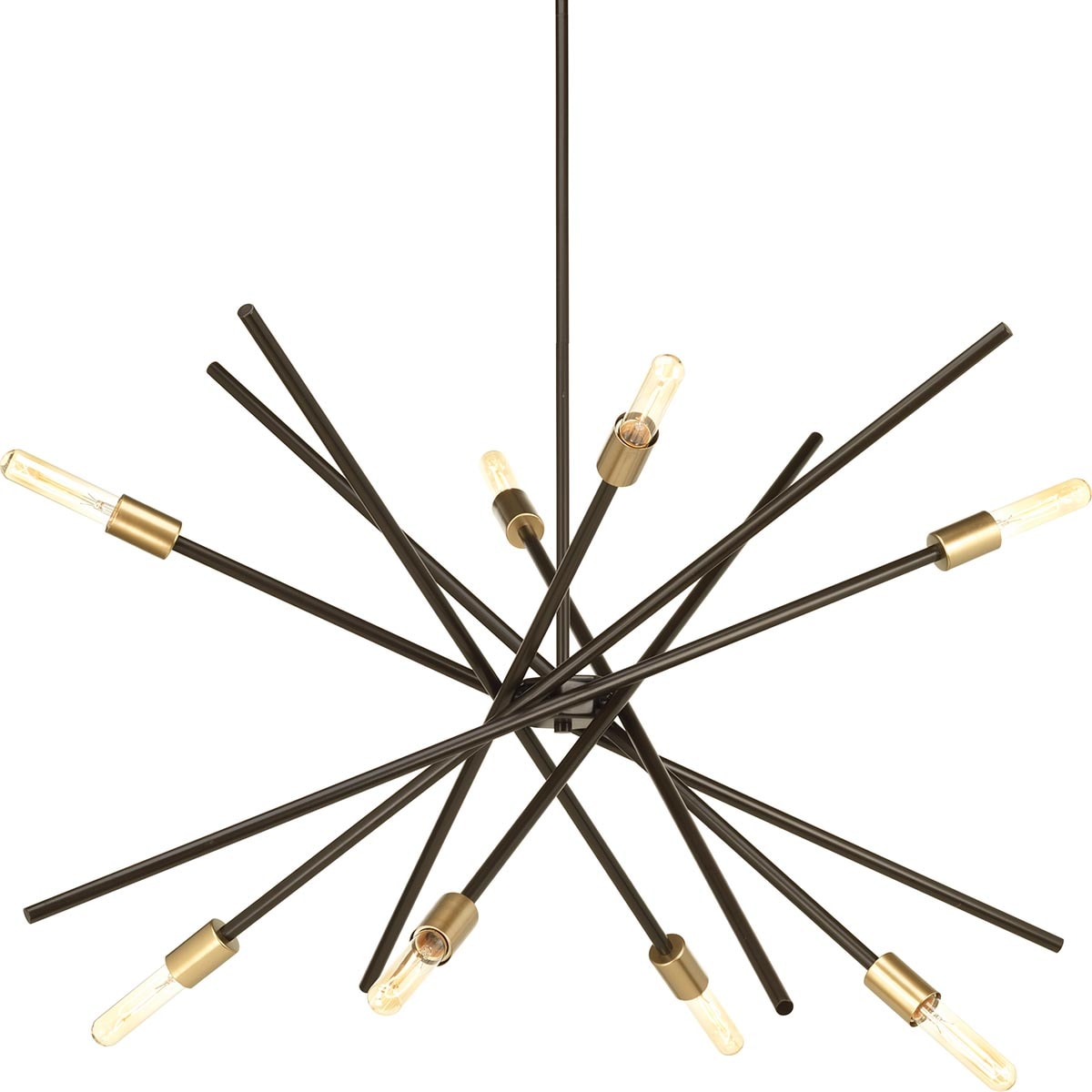 Progress Lighting Astra 8 -Light Antique Bronze Modern/contemporary For Use in Bedrooms, Dining Rooms, Foyers, Kitchens, Living Rooms Chandelier 1007340