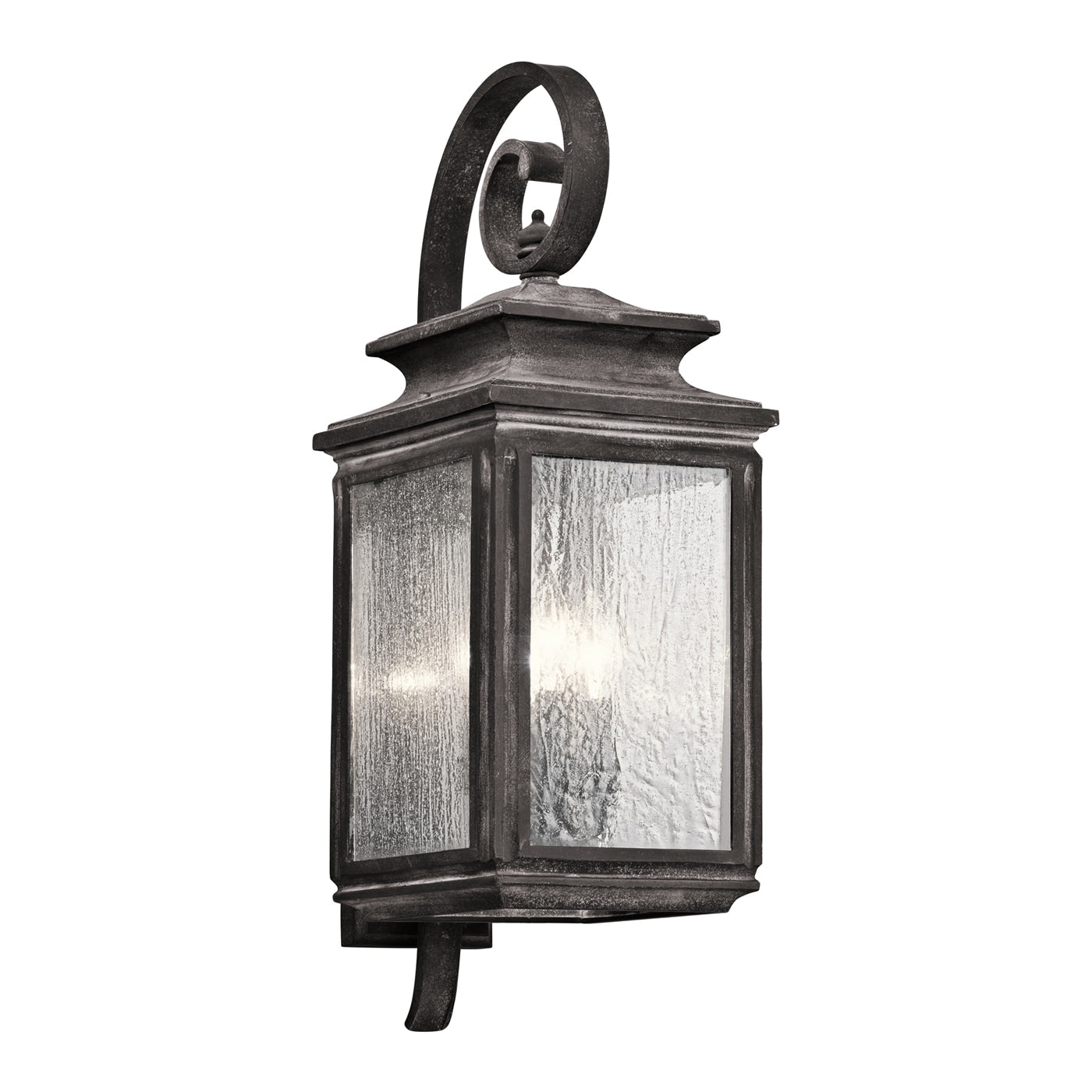 Kichler Wiscombe Park 4 -Light 26.25-in H Gray Hardwired Outdoor Wall Light 1253670