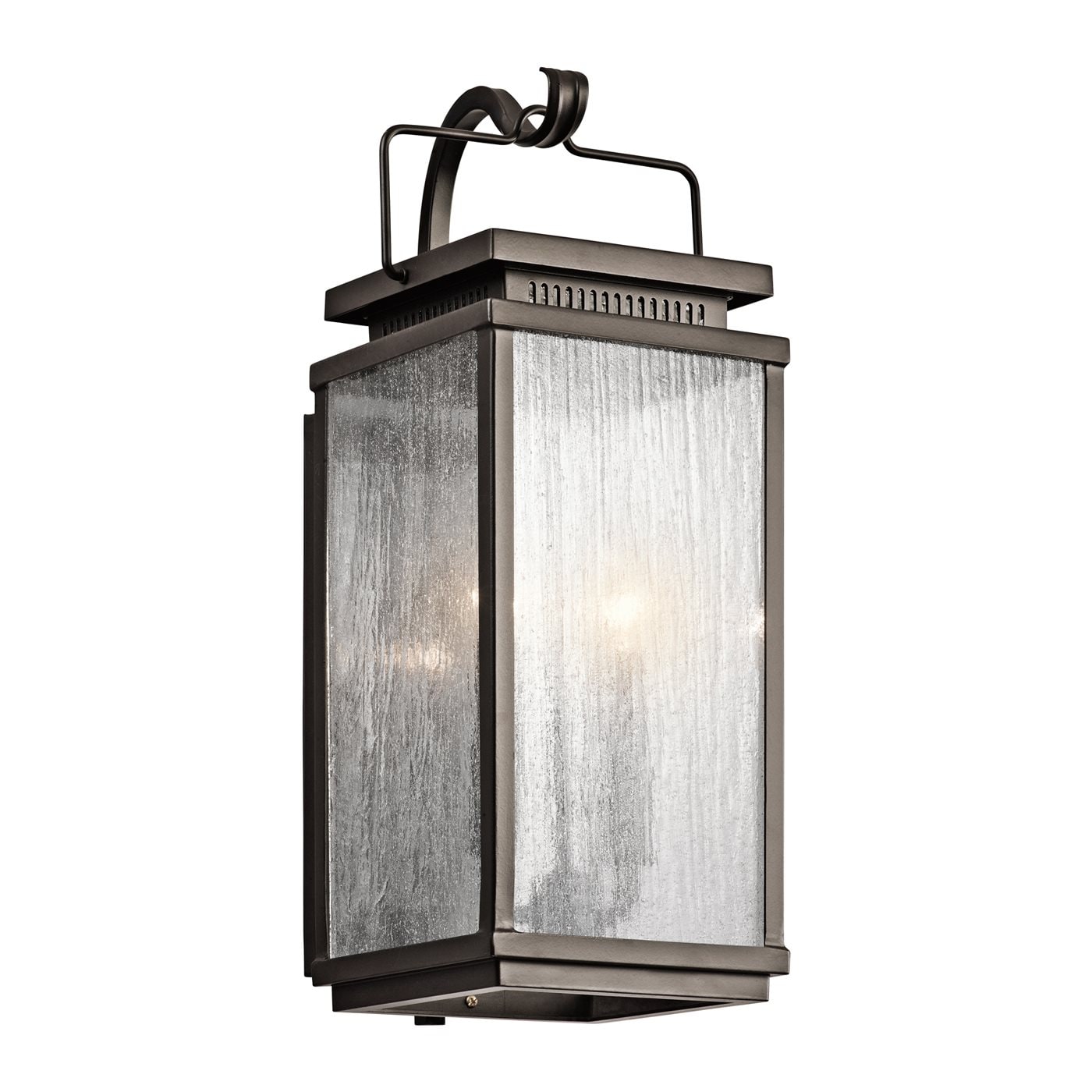 Kichler Manningham 2 -Light 18.75-in H Antique Bronze Hardwired Outdoor Wall Light 1253637
