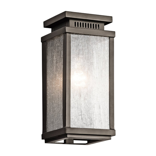 Kichler Manningham 1 -Light 10.75-in H Antique Bronze Hardwired Outdoor Wall Light 1253636