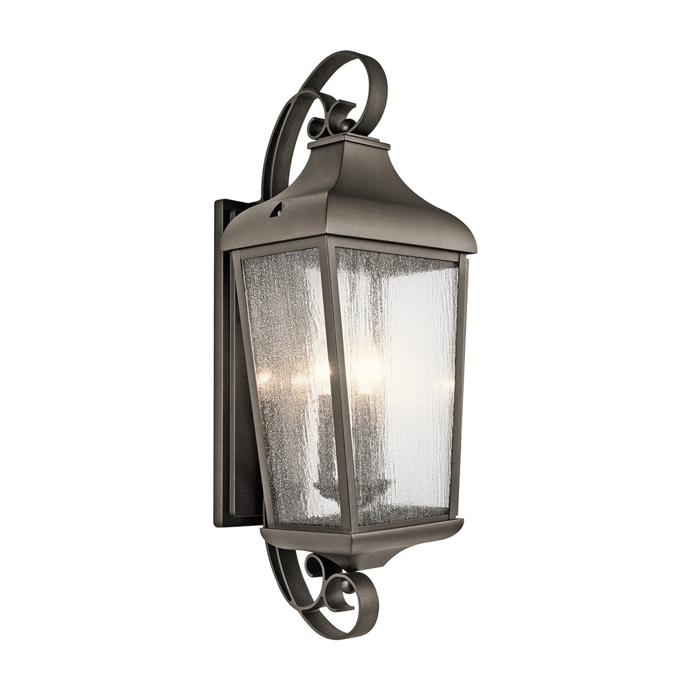 Kichler Forestdale 3 -Light 30.75-in H Bronze Hardwired Outdoor Wall Light 1253960
