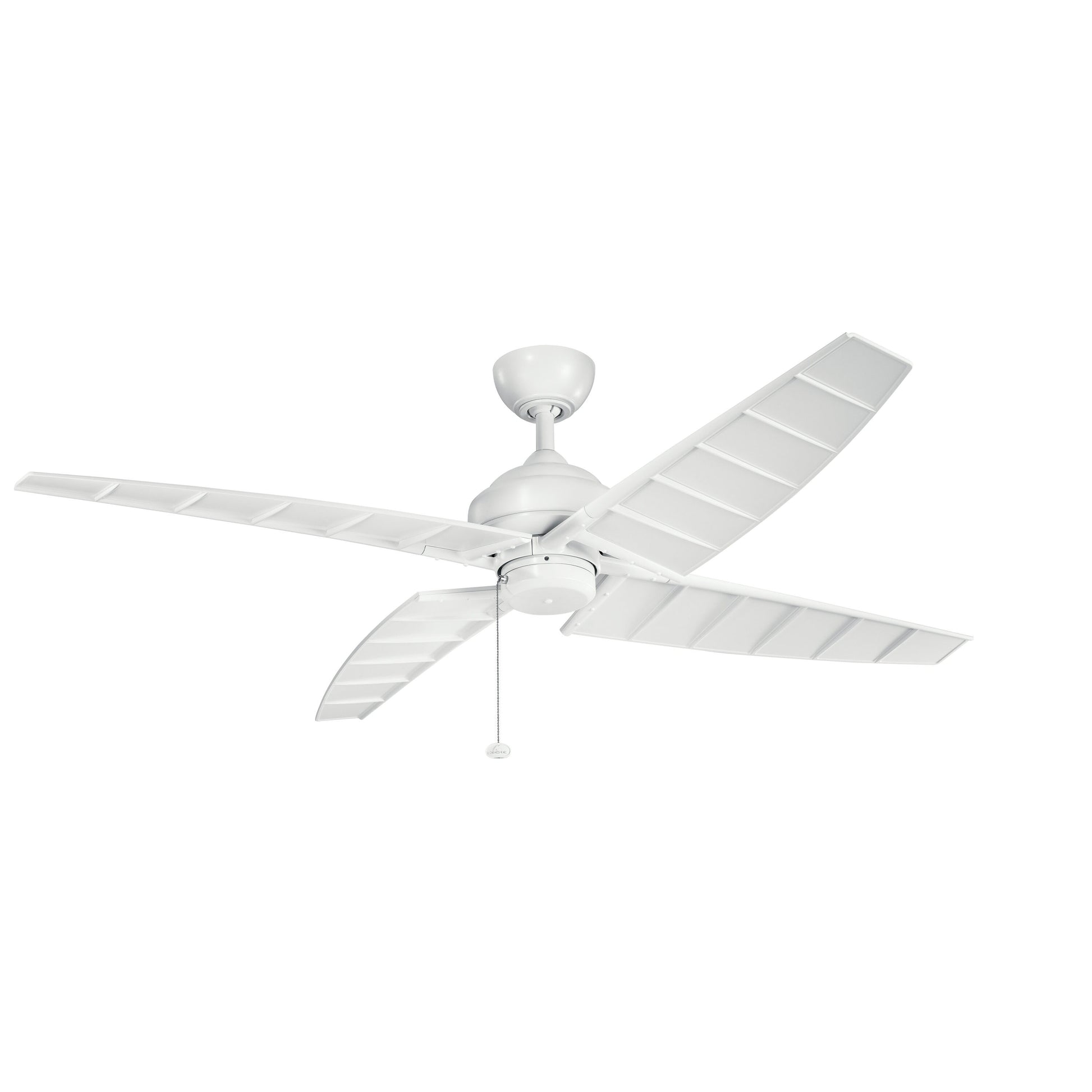 Kichler Surrey 60-in Outdoor Matte White with Matte White Blades Ceiling Fan Light Kit Compatible ( 4 -Blade ) 1336936