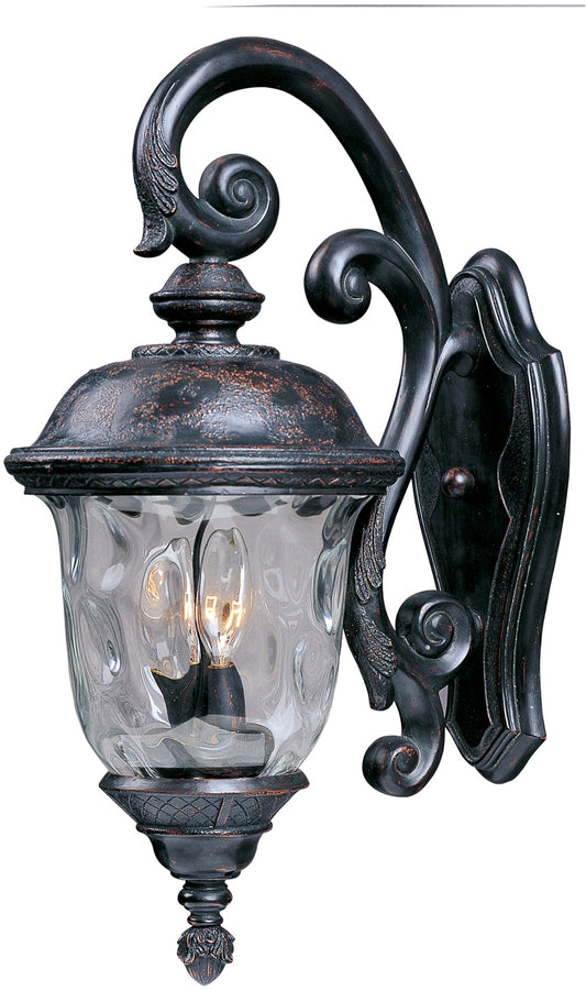 Maxim Lighting Carriage House 3 -Light 26.5000-in H Distressed Bronze Hardwired Outdoor Wall Light